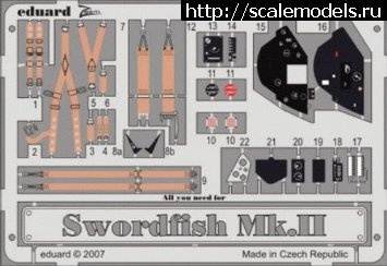 1460435487_51lCIJgqnqL.jpg : 1:48 Tamiya Fairey Swordfish MKII  