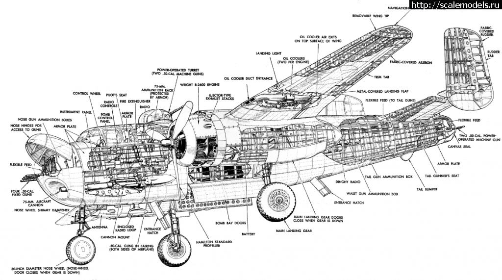 1485155350_B25_Fl_4412_cutaway_BG.png : #1336433/ Accurate Miniatures 1/48 B-25G-12 Mi...(#10629) -   