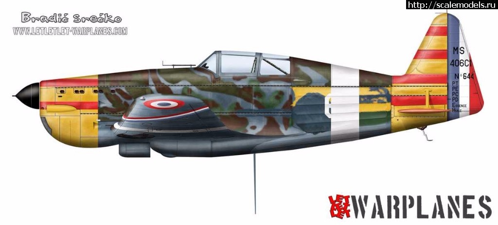 1507746815_09-ms406-644-vichy.jpg : #1422106/ Morane-Saulnier MS-406 C1  AZmodel 1/48.  