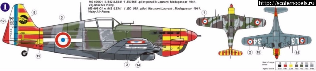 1507746816_120_6_b1.jpg : #1422106/ Morane-Saulnier MS-406 C1  AZmodel 1/48.  