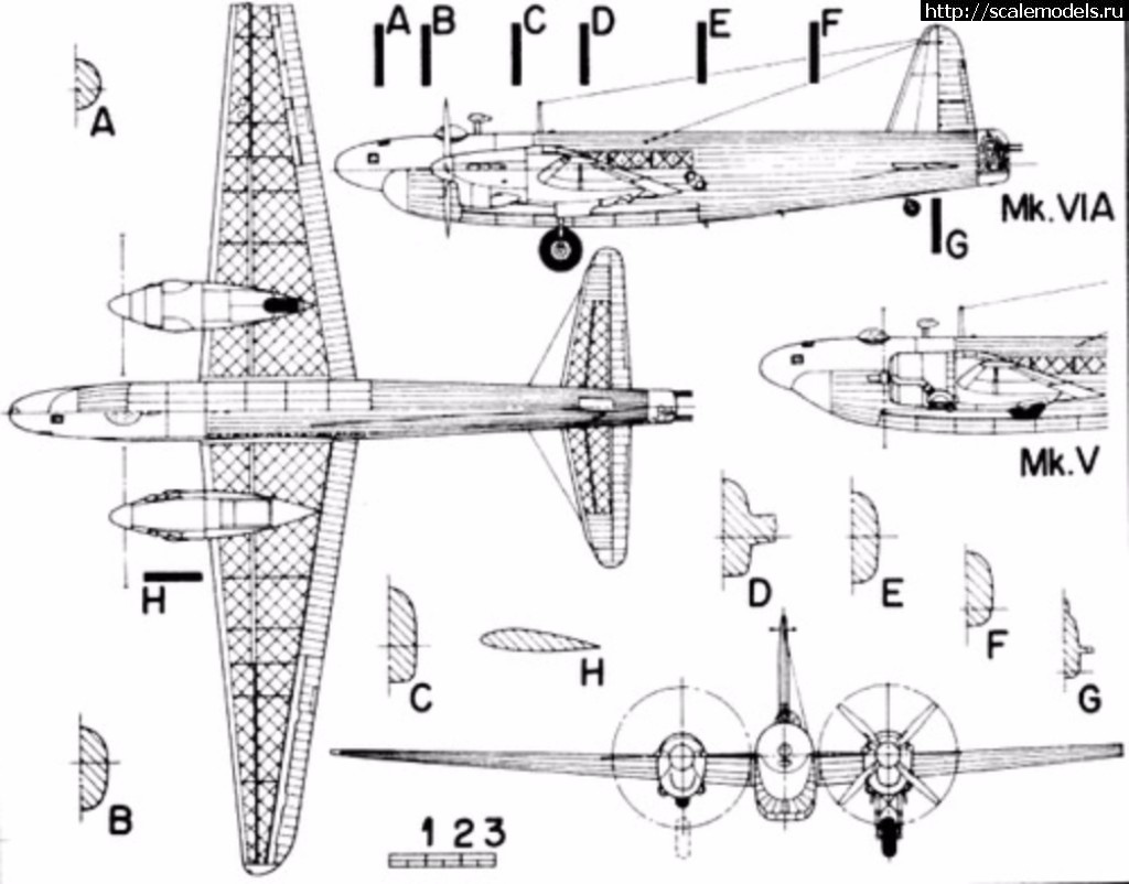 1508143087_vickers_wellington_mk_v-71028.jpg : #1423336/ Vickers Wellington MkVI , Revell +Unicraft ,1 /72   