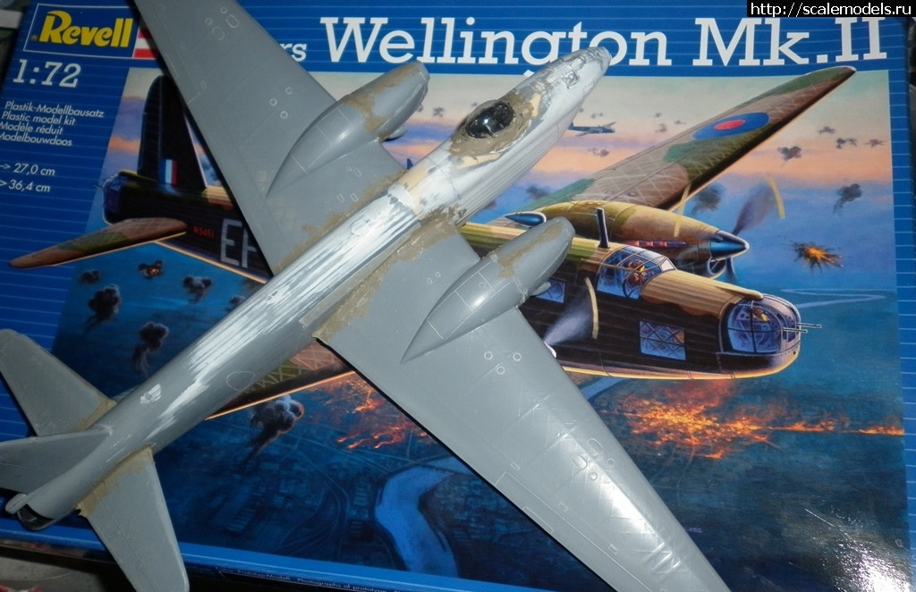 1508573212_P1010562.JPG : #1424676/ Vickers Wellington MkVI , Revell +Unicraft ,1 /72   