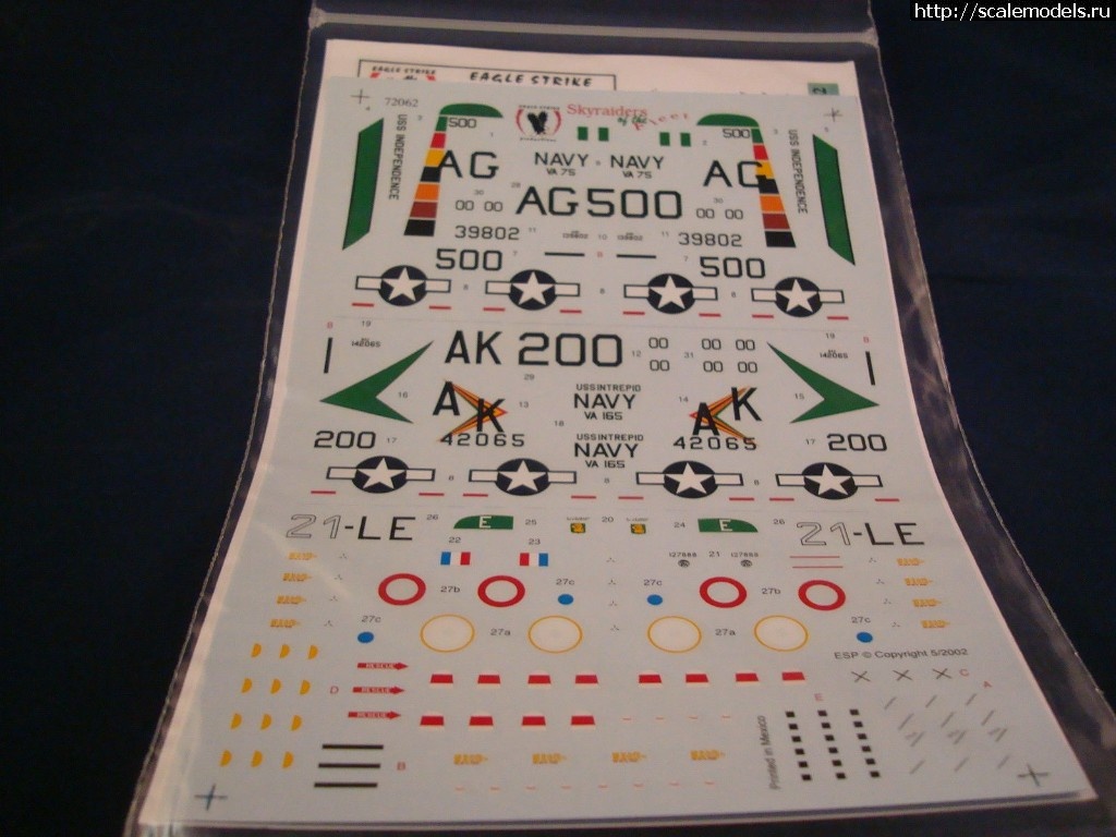 1524212641_Eagle-Strike-Decals-Skyraiders-Of-The-Fleet-72062-_57.jpg : #1473424/  1/48  1/72 A-1 Skyraider - Tamiya, Hasegawa, Matchbox  