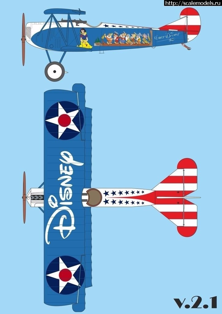 1550724231_1549085828_1505232408_Fokker_D-VII_Disney_02_2w.jpg : Eduard 1/48 Fokker D.VII "Sieben Zwergen" -   