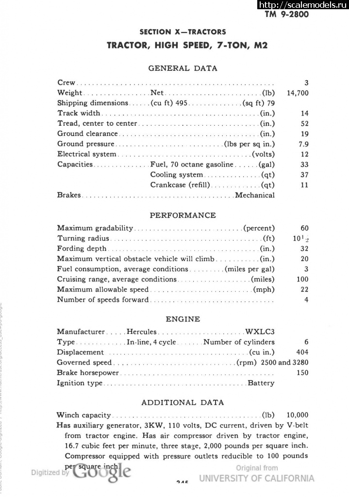 1581431509_Pages-from-TM9-2800_Page_2.jpg : #1601004/ M2 High-Speed Tractor  1:48 -    