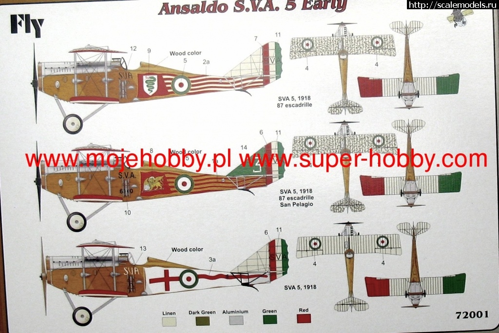 1595442947_4550_2_FLY72001_1.jpg : #1632861/ Ansaldo SVA-5    AZmodel   1/72   