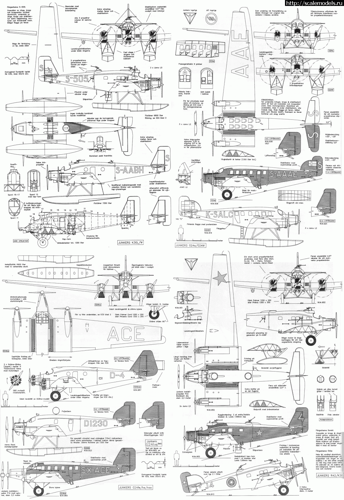 1606294525_G-24plan_04.gif : 1/72 Revell (Plasticart) Junkers G-24, .  