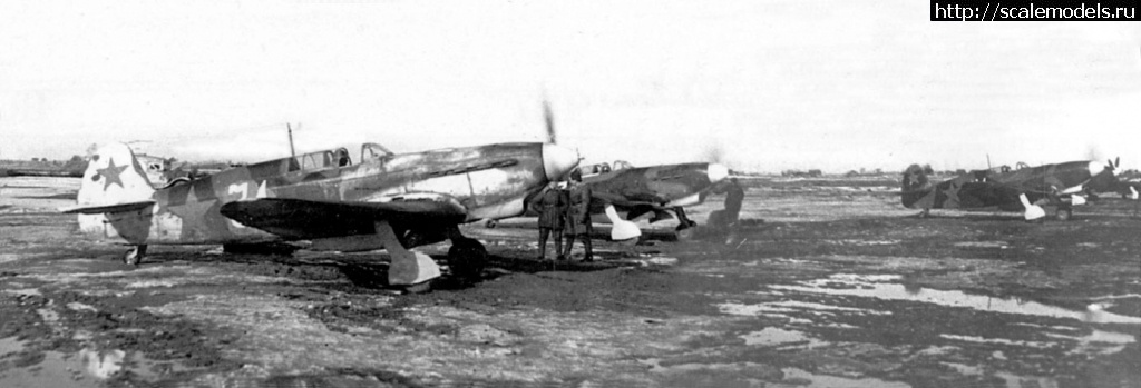 1639396558_Istrebiteli-YAk-7B-iz-29-Gv-IAP-Leningradskij-front-vesna-1943-g-.jpg : #1716280/ -7 1/72 Valom   