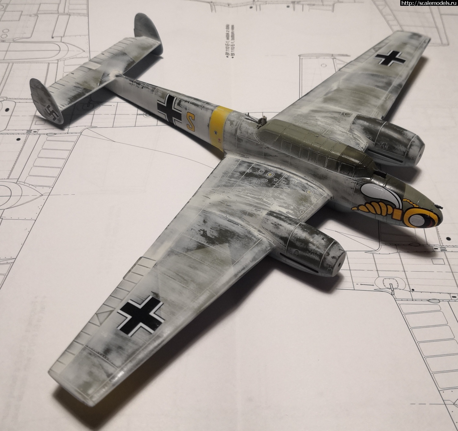 1664982399_IMG_20221005_190205.jpg : #1756578/ Bf-110 c-6 Eduard 1/72 .  