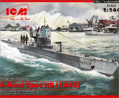 ICM 1/144 U-boat IIB (1943)