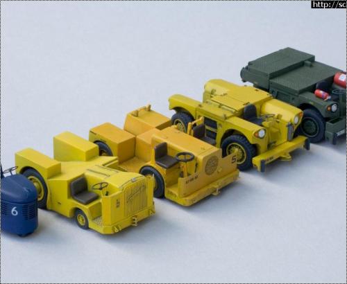 F4Models 1/72 Royal Navy Flight Deck Tractors 1940s-1960s
