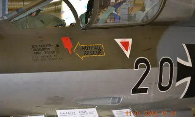 F-104 Starfighter Luftfahrtmuseum Hannover-Laatzen, Германия.