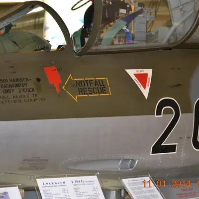 F-104 Starfighter Luftfahrtmuseum Hannover-Laatzen, Германия.