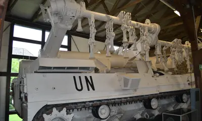 Minenräumpanzer (MiRPz) Keiler машина разминирования, танковый музей город Munster Германия.