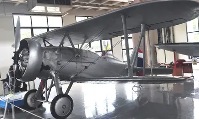 Boeing P-100 (P-12E) RTAF air force museum Bangkok, Thailland