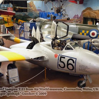 de Havilland Vampire T.11 (Air World museum, UK)