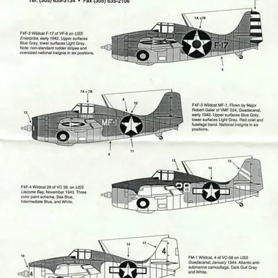 Grumman F4F Wildcat - Scale 1/48