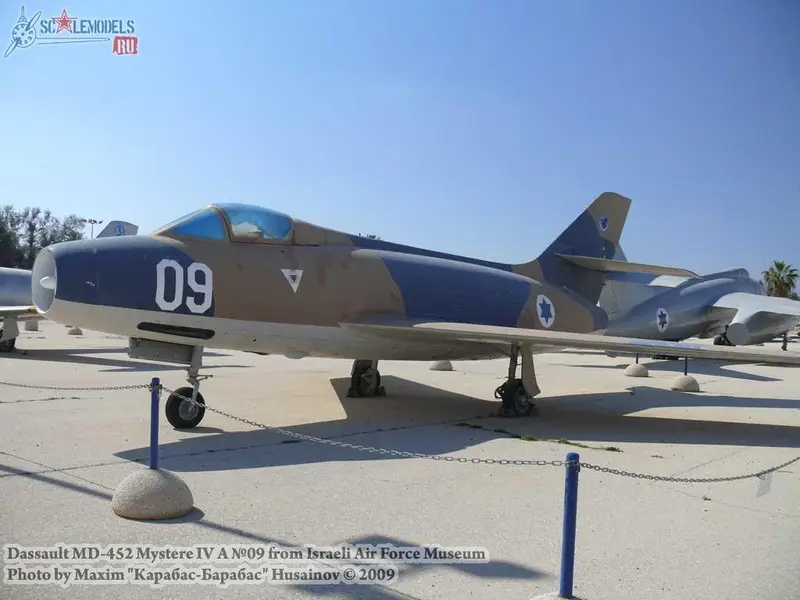 Dassault MD-452 Mystere IV A №09 (IAF Museum)
