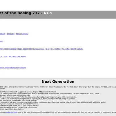 History & Development of the Boeing 737 - NGs