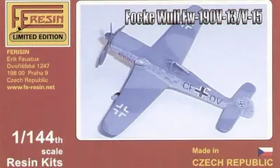 Китография моделей Fw-190V/B/C в масштабе 1/144