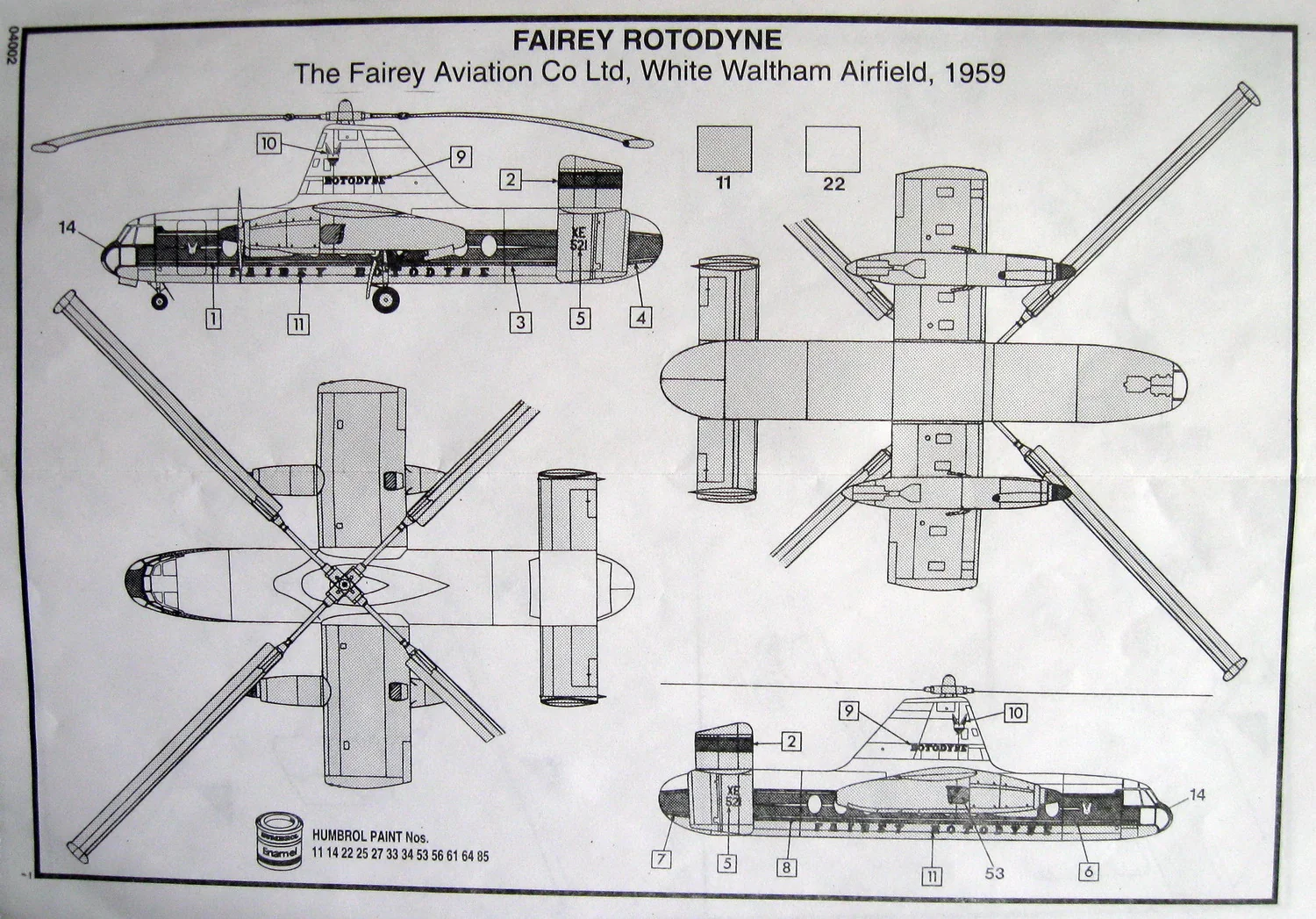 Инструкция из коробки с индексом 04002