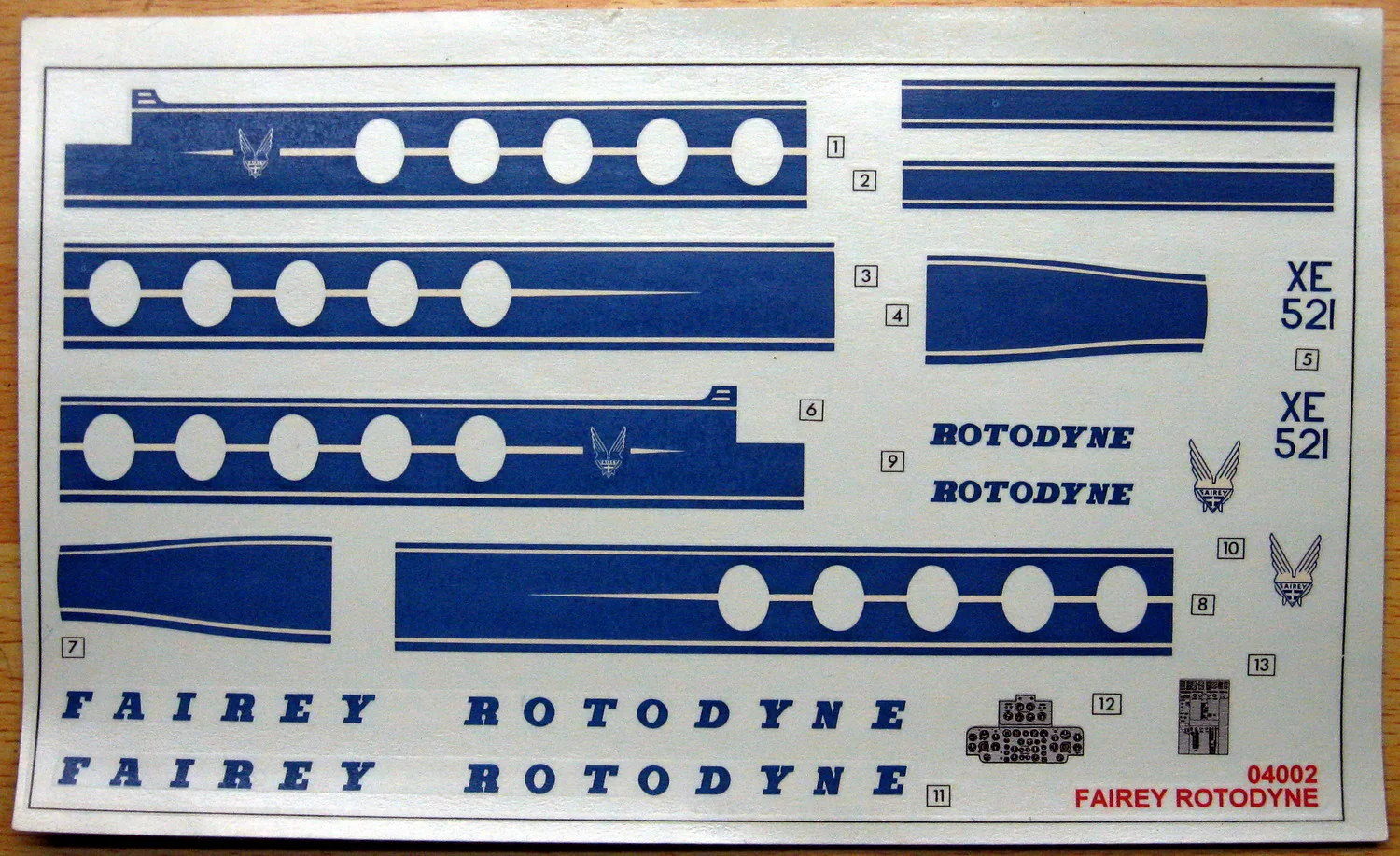 Декаль из коробки с индексом 04002